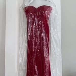 Strapless Red Gown JVN